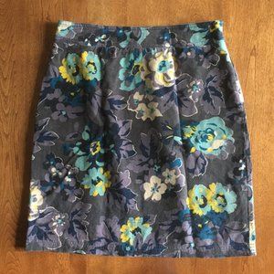 Boden corduroy floral skirt 6